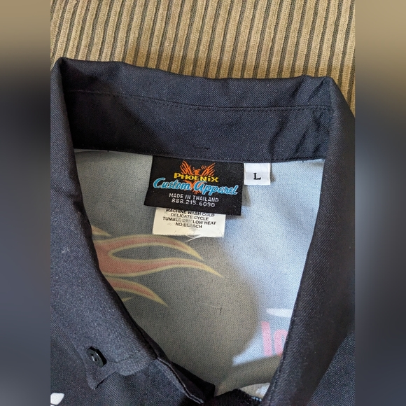 "Phoenix Custom Apparel" Racing Button Up Shirt - Picture 3 of 3